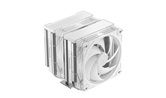 Кулер DEEPCOOL AG620 G2 WH LGA1954/1851/1700/AM5/AM4 (9шт/кор, TDP 270W, PWM, DUAL Black Fan 120mm, 6 тепл. трубок, белый) RET