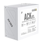 Блок питания 1STPLAYER ACK GOLD 850W White / ATX 3.1, PCle 5.1, APFC, 80 PLUS Gold, LLC+DC-DC, full Teapo caps, 140mm fan, full modular / HA-850BA2-WH