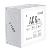 Блок питания 1STPLAYER ACK GOLD 750W White / ATX 3.1, PCle 5.1, APFC, 80 PLUS Gold, LLC+DC-DC, full Teapo caps, 140mm fan, full modular / HA-750BA2-WH