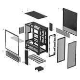 Корпус XASTRA  A700  7ARGB-C10-UC Black ATX/Mesh/ 1x360mm+4x140mm ARGB PWM fans / Argb+PWM HUB 10port/Type-C / A700-1FA36A-4FL14A-C10-UC
