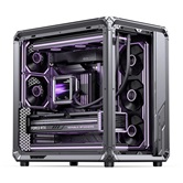 Корпус JONSBO X400 PRO Gray, TG (aquarium), mini-ITX, mATX, ATX, серый