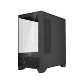 Корпус Powercase Vision Micro M4B, Tempered Glass, Type-C, 3x 120mm ARGB PWM Fan, ARGB+PWM HUB, чёрный, mATX  (CVMM4FHB-A3)