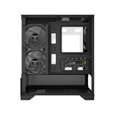 Корпус Powercase Vision Micro M4B, Tempered Glass, Type-C, 3x 120mm ARGB PWM Fan, ARGB+PWM HUB, чёрный, mATX  (CVMM4FHB-A3)