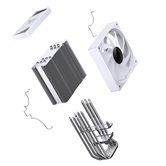 Кулер JONSBO CR-1000 V3 PRO Color White LGA1851/1700/1200/115X/AM5/AM4 (24шт/кор, TDP 230W, PWM, 120mm Dynamic Multi-Color LED Fan, 6 тепловых трубок, белый, 4-pin) Retail