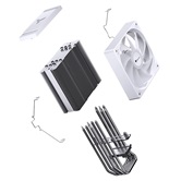 Кулер JONSBO CR-1000 MAX V2 ARGB White LGA1851/1700/1200/115X/AM5/AM4 (24шт/кор, TDP 230W, PWM, 120mm ARGB LED Fan, 6 тепловых трубок, белый, 4-pin) Retail