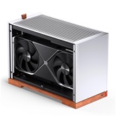 Корпус JONSBO T9 Silver, mini-ITX, SFX, серебристый