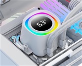 Комплект водяного охлаждения ID-COOLING FX240 TD WHITE LGA1851/1700/1200/115X/AM4/AM5 (6шт/кор,TDP 300W, ARGB FAN and PUMP, PWM, DUAL FAN 120mm, белый) RET