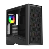 Корпус Powercase Intro ARGB, TG, Type-C, 4x 120mm ARGB PWM Fans, ARGB+PWM HUB, Nylon filters, чёрный, ATX  (CJ235IB-A4)