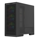 Корпус Powercase Intro ARGB, TG, Type-C, 4x 120mm ARGB PWM Fans, ARGB+PWM HUB, Nylon filters, чёрный, ATX  (CJ235IB-A4)