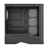 Корпус Powercase Intro ARGB, TG, Type-C, 4x 120mm ARGB PWM Fans, ARGB+PWM HUB, Nylon filters, чёрный, ATX  (CJ235IB-A4)
