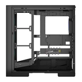 Корпус Powercase Intro ARGB, TG, Type-C, 4x 120mm ARGB PWM Fans, ARGB+PWM HUB, Nylon filters, чёрный, ATX  (CJ235IB-A4)