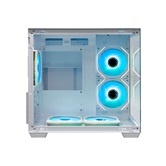 Корпус XASTRA QW400M 5ARGB-C6-AC White mATX/Aquarium/Screewless/5x120mm ARGB PWM FM fans/Argb+PWM HUB 6port/Type-C+USB3.0 (1 USB3.0 кабель)/ QW400M-5FM12A-C6-AC-WH