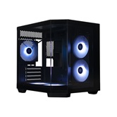 Корпус XASTRA QT400M 5ARGB-FC-C6-AC Black mATX/Aquarium/Screewless/1x120mm+2x240 ARGB PWM FC fans/Argb+PWM HUB 6port/Type-C+USB3.0 (1 USB3.0 кабель)/ QT400M-2FA24A-1FC12A-C6-AC