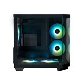 Корпус XASTRA QT400M 5ARGB-FC-C6-AC Black mATX/Aquarium/Screewless/1x120mm+2x240 ARGB PWM FC fans/Argb+PWM HUB 6port/Type-C+USB3.0 (1 USB3.0 кабель)/ QT400M-2FA24A-1FC12A-C6-AC