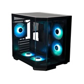 Корпус XASTRA QT400M 5ARGB-FC-C6-AC Black mATX/Aquarium/Screewless/1x120mm+2x240 ARGB PWM FC fans/Argb+PWM HUB 6port/Type-C+USB3.0 (1 USB3.0 кабель)/ QT400M-2FA24A-1FC12A-C6-AC