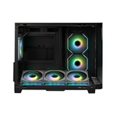 Корпус XASTRA QR500M 6ARGB-FM-C10-UC Black mATX/Aquarium/ 2 Curve Glass /6x120mm ARGB PWM FM fans/ Argb+PWM HUB 10port /Type-C/ QR500M-6FM12A-C10-UC