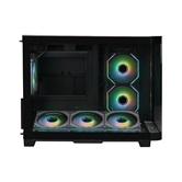 Корпус XASTRA QR500M 6ARGB-FM-C10-UC Black mATX/Aquarium/ 2 Curve Glass /6x120mm ARGB PWM FM fans/ Argb+PWM HUB 10port /Type-C/ QR500M-6FM12A-C10-UC