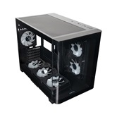 Корпус XASTRA QR500M 6ARGB-FM-C10-UC Black mATX/Aquarium/ 2 Curve Glass /6x120mm ARGB PWM FM fans/ Argb+PWM HUB 10port /Type-C/ QR500M-6FM12A-C10-UC