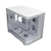 Корпус XASTRA QR500M 6ARGB-FM-C10-UC White mATX/Aquarium/ 2 Curve Glass /6x120mm ARGB PWM FM fans/ Argb+PWM HUB 10port /Type-C/ QR500M-6FM12A-C10-UC-WH