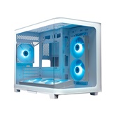 Корпус XASTRA QR500M 6ARGB-FC-C6-UC White mATX/Aquarium/ 2 Curve Glass /1x360mm+1x240mm+1x120mm ARGB PWM FM fans/ Argb+PWM HUB 6port /Type-C/ QR500M-1FA36A-1FA24A-1FC12A-C6-UC-WH