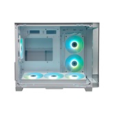 Корпус XASTRA QR500M 6ARGB-FC-C6-UC White mATX/Aquarium/ 2 Curve Glass /1x360mm+1x240mm+1x120mm ARGB PWM FM fans/ Argb+PWM HUB 6port /Type-C/ QR500M-1FA36A-1FA24A-1FC12A-C6-UC-WH