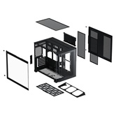 Корпус XASTRA QR500 7ARGB-FC-C6-UC Black ATX/Aquarium/ 2 Curve Glass /2x360mm+1*120mm ARGB PWM FC fans/ Argb+PWM HUB 6port /Type-C/ QR500-2FA36A-1FC12A-C6-UC