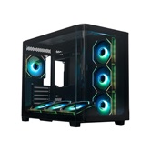 Корпус XASTRA QR500 7ARGB-FM-C10-UC Black ATX/Aquarium/ 2 Curve Glass /7*120mm ARGB PWM FM fans/ Argb+PWM HUB 10port /Type-C/ QR500-7FM12A-C10-UC
