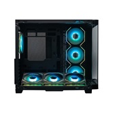 Корпус XASTRA QR500 7ARGB-FM-C10-UC Black ATX/Aquarium/ 2 Curve Glass /7*120mm ARGB PWM FM fans/ Argb+PWM HUB 10port /Type-C/ QR500-7FM12A-C10-UC