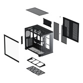 Корпус XASTRA QR500 7ARGB-FM-C10-UC Black ATX/Aquarium/ 2 Curve Glass /7*120mm ARGB PWM FM fans/ Argb+PWM HUB 10port /Type-C/ QR500-7FM12A-C10-UC