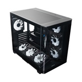 Корпус XASTRA QR500 7ARGB-FM-C10-UC Black ATX/Aquarium/ 2 Curve Glass /7*120mm ARGB PWM FM fans/ Argb+PWM HUB 10port /Type-C/ QR500-7FM12A-C10-UC