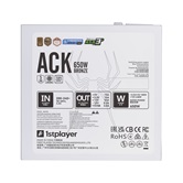 Блок питания 1STPLAYER ACK BRONZE 650W White / ATX 3.1, APFC, 80 PLUS Bronze, Double Forward, full Teapo caps, 140mm fan, non-modular / HA-650AA2-WH
