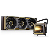 Комплект водяного охлаждения JONSBO TX-360 Black LGA 1851/1700/1200/115X/AM5/AM4 (4шт/кор, TDP 320W, ARGB FAN and ARGB LCD Display PUMP,  PWM, TRIPLE FAN 120mm, черный) RET