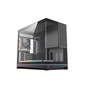 Корпус Powercase TX4 ARGB, TG, Type-C, 1x 360мм+1x120мм ARGB PWM Fans, ARGB+PWM FAN HUB, чёрный, mATX  (CTX4TGMB-A4)