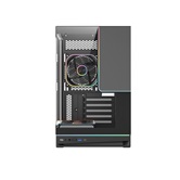 Корпус Powercase TX4 ARGB, TG, Type-C, 1x 360мм+1x120мм ARGB PWM Fans, ARGB+PWM FAN HUB, чёрный, mATX  (CTX4TGMB-A4)