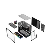 Корпус Powercase TX4 ARGB, TG, Type-C, 1x 360мм+1x120мм ARGB PWM Fans, ARGB+PWM FAN HUB, чёрный, mATX  (CTX4TGMB-A4)