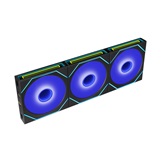 Комплект вентиляторов (3шт.) Lian Li UNI FAN SL INF FLEX 120 / 12SLIN1F3B BLACK / 120x124x28мм (PWM, ARGB, 2300 об/мин (Max.), 29,2dBa) / G9F.12SLIN1F3B.R0