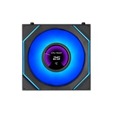 Вентилятор Lian Li UNI FAN SL INF LCD FLEX 120 Reverse Blade / 12RSLIND1F1B BLACK / 120x124x28мм (PWM, ARGB, 2300 об/мин (Max.), 34dBa) / G9F.12RSLIND1F1B.R0