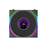 Вентилятор Lian Li UNI FAN TL LCD FLEX 120 / 12TLLCD1F1B BLACK / 120x124x28мм (PWM, ARGB, 1900 об/мин (Max.), 27dBa) / G9F.12TLLCD1F1B.R0