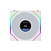 Вентилятор Lian Li UNI FAN TL LCD FLEX 120 Reverse Blade / 12RTLLCD1F1W WHITE / 120x124x28мм (PWM, ARGB, 1900 об/мин (Max.), 31dBa) / G9F.12RTLLCD1F1W.R0