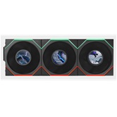 Комплект вентиляторов (3шт.) Lian Li UNI FAN TL LCD FLEX 120 / 12TLLCD1F3B BLACK / 120x124x28мм (PWM, ARGB, 1900 об/мин (Max.), 27dBa) / G9F.12TLLCD1F3B.R0