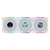 Комплект вентиляторов (3шт.) Lian Li UNI FAN TL LCD FLEX 120 / G12TLLCD1F3W WHITE / 120x124x28мм (PWM, ARGB, 1900 об/мин (Max.), 27dBa) / G9F.12TLLCD1F3W.R0