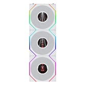 Комплект вентиляторов (3шт.) Lian Li UNI FAN TL LCD FLEX 120 Reverse Blade / 12RTLLCD1F3W WHITE / 120x124x28мм (PWM, ARGB, 1900 об/мин (Max.), 31dBa) / G9F.12RTLLCD1F3W.R0