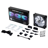 Вентилятор PHANTEKS D30 DRGB Reversed Black 140x140x30мм (PWM, 20шт./кор, 250-1800 об/мин, 32.1dBa) / PH-F140D30R_DRGB_PWM_BK01