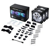 Комплект вентиляторов (3шт.) PHANTEKS D30 DRGB Reversed Black 140x140x30мм (PWM, 20шт./кор, 250-1800 об/мин, 32.1dBa) / PH-F140D30R_DRGB_PWM_BK01_3P
