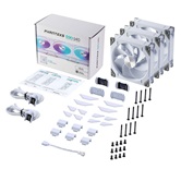 Комплект вентиляторов (3шт.) PHANTEKS D30 DRGB Reversed White 140x140x30мм (PWM, 20шт./кор, 250-1800 об/мин, 32.1dBa) / PH-F140D30R_DRGB_PWM_WT01_3P
