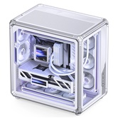 Корпус JONSBO X400 White, TG (aquarium), mini-ITX, mATX, ATX, белый