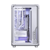 Корпус JONSBO X400 White, TG (aquarium), mini-ITX, mATX, ATX, белый