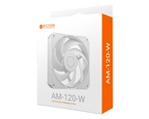 Вентилятор ID-COOLING AM-120-W 120x120x25мм (60шт./кор, PWM, резиновые углы, белый, 0-2500об/мин, супертихий)  BOX