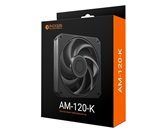 Вентилятор ID-COOLING AM-120-K 120x120x25мм (60шт./кор, PWM, резиновые углы, черный, 0-2500об/мин, супертихий)  BOX