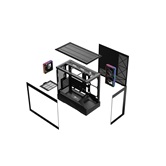 Корпус Powercase GT3 ARGB V2, TG, Type-C, 3x 120мм ARGB PWM Fans, ARGB+PWM HUB, Nylon filters, черный, mATX  (CMGT3BV2-A3)